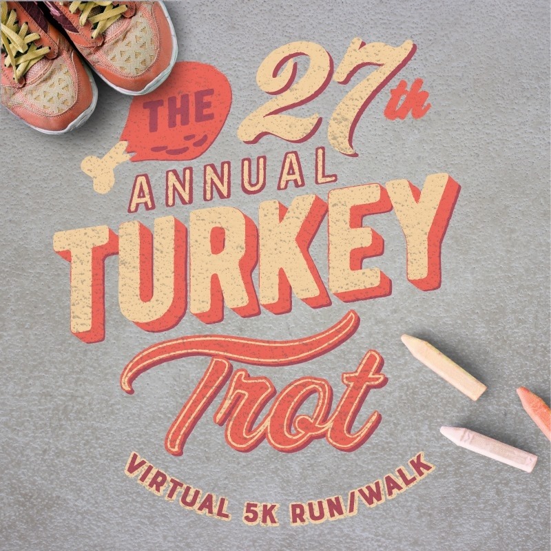 The 27th Annual Turkey Trot (Virtual 5K Run/Walk) Springfield Sports Commission